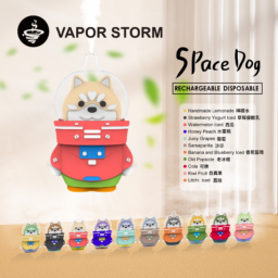 太空狗 VAPOR STORM 8000 巔峰級潮流可愛造型 展現不凡街頭收藏質感 12ml 澎湃巨量裝 搭載疾速 Type-C 快充能量核心 綻放純粹冰萃水果原味 台灣現貨